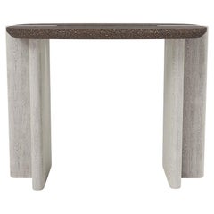 Side Table 'Surfside Drive' by Man of Parts, Large, Coffee Grind and Ivory Ash