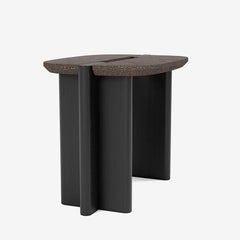 Side Table 'Surfside Drive' by Man of Parts, Small, Coffee Grind & Black Ash