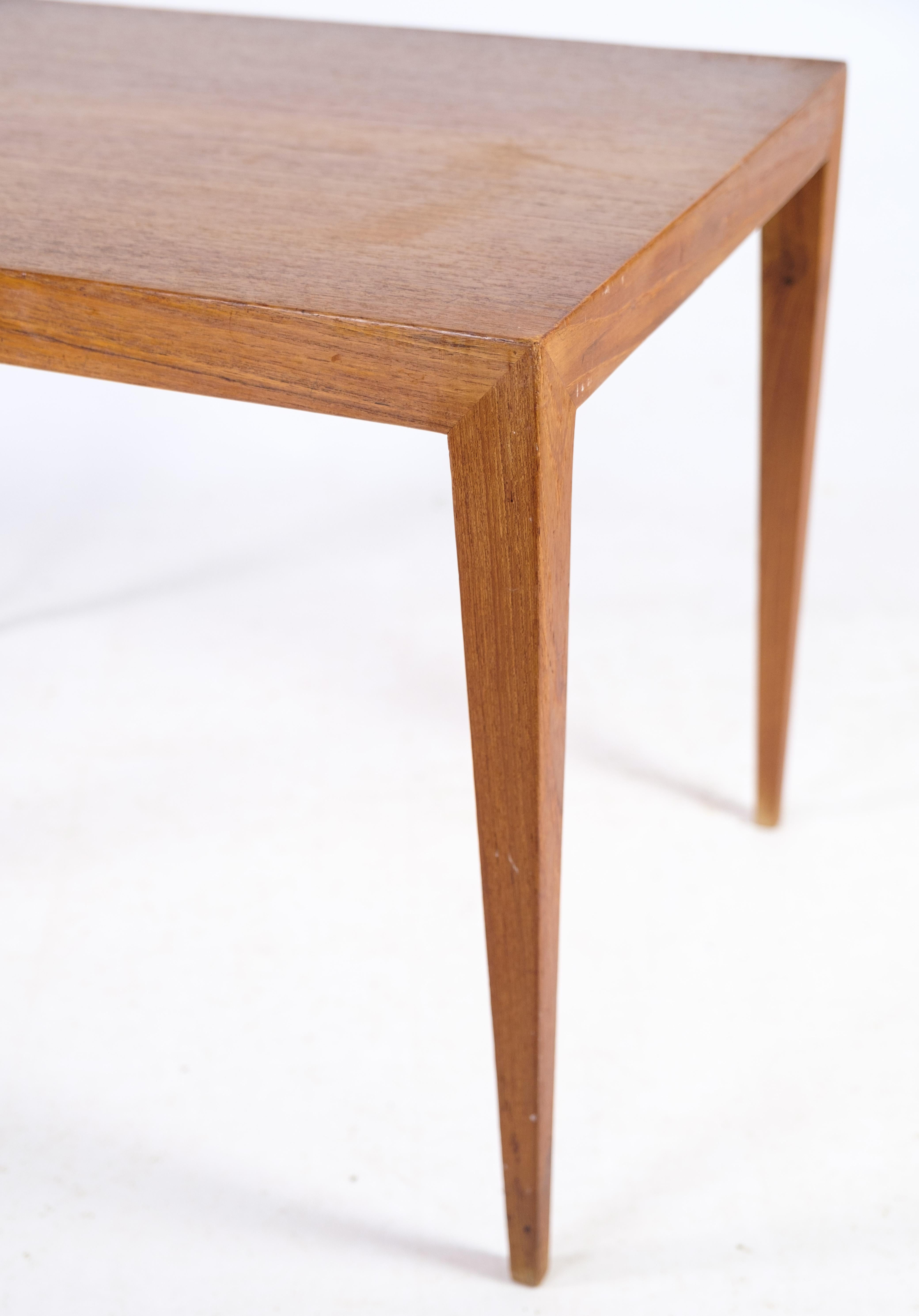 Side Table Made In Teak By Severin Hansen, Haslev Furniture Factory, 1960s In Good Condition For Sale In Lejre, DK