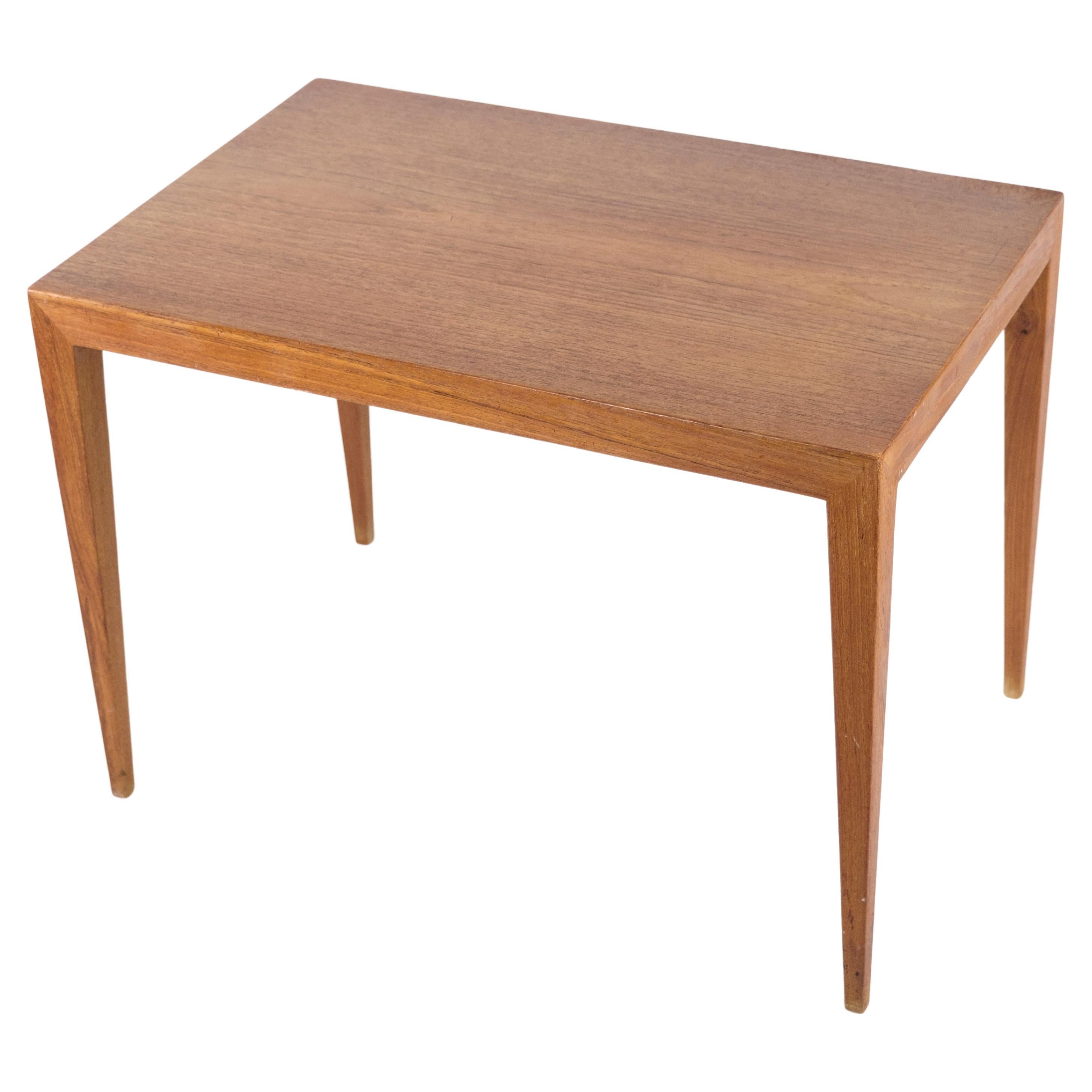 Side Table Made In Teak By Severin Hansen, Haslev Furniture Factory, 1960s For Sale