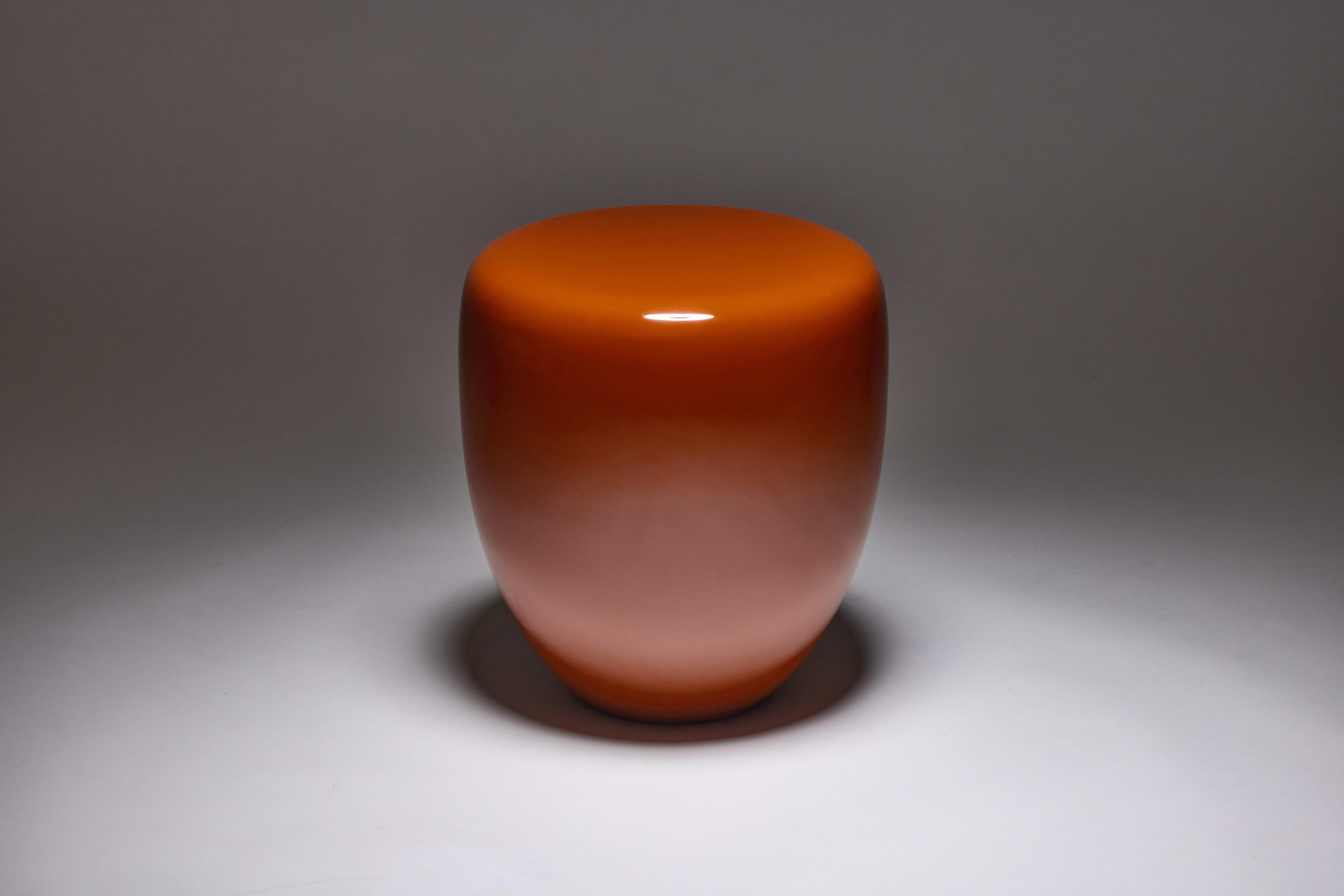 Side Table, Terra Cota DOT by Reda Amalou Design, 2019 - Glossy lacquer  In New Condition For Sale In Paris, FR