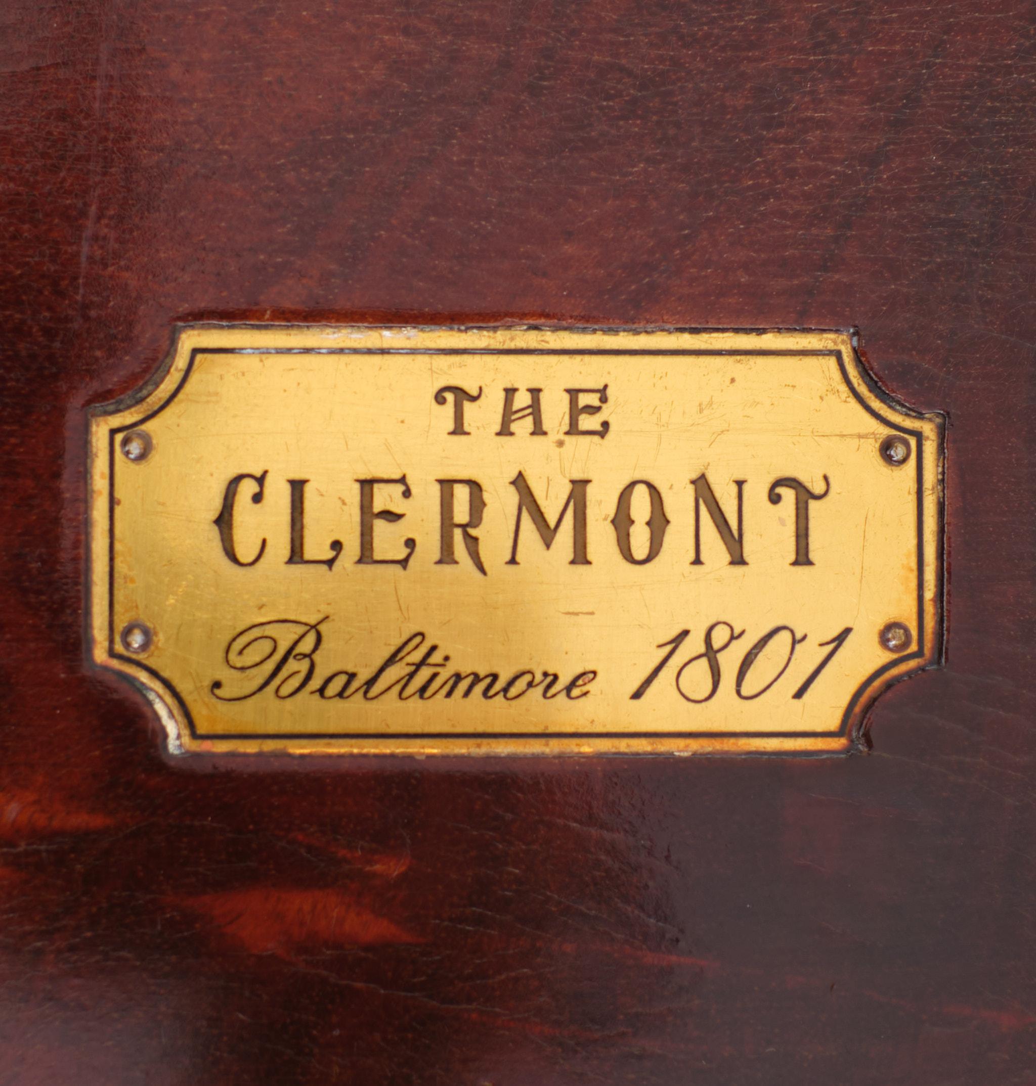 Beistelltisch „the Clermont Baltimore 1801“ Champain-Stil (Mittleres 19. Jahrhundert) im Angebot