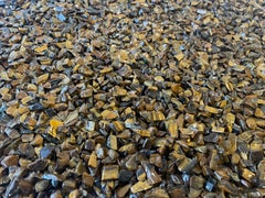 Side table, Tiger eye, brown, 18 inches, in stock