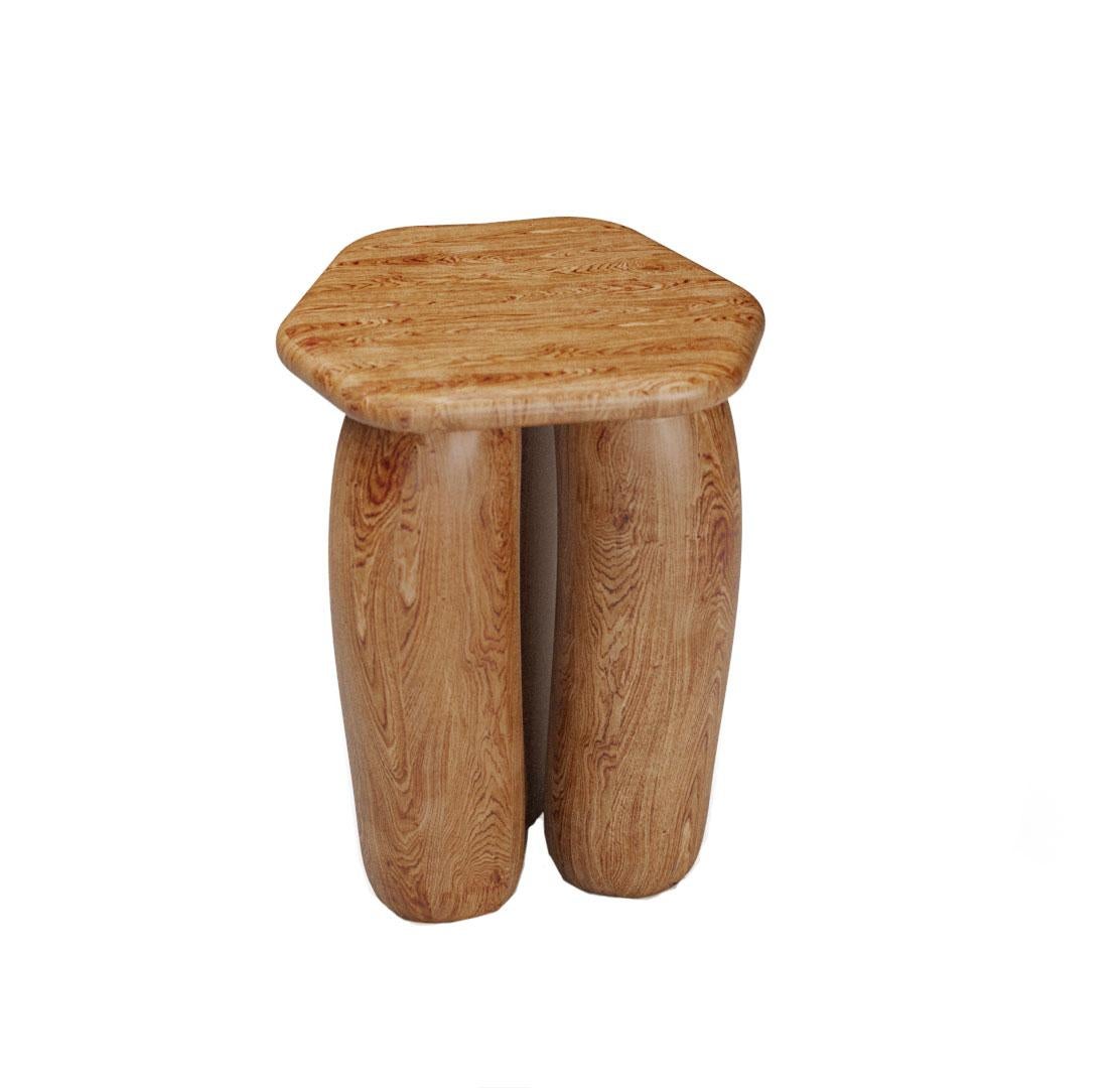Portuguese Side table Trio Oak Wood by Alter Ego Studio For Sale