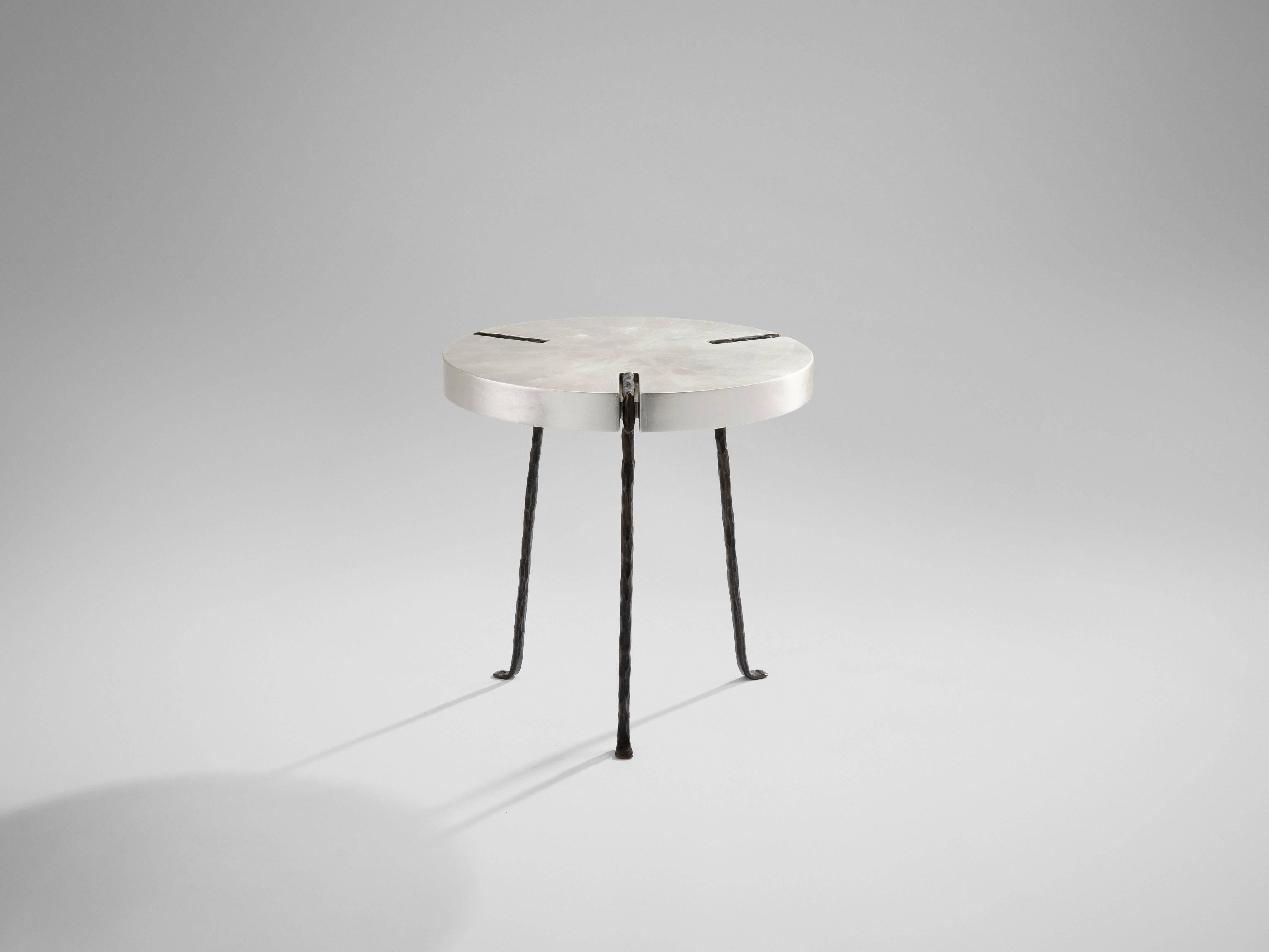 Gilt Side Table 'Tripod' by Garouste & Bonetti For Sale