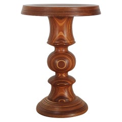 Side Table Turned Wood
