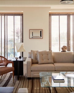 Tavolino Unico organico nero moderno/contemporaneo in acciaio cerato