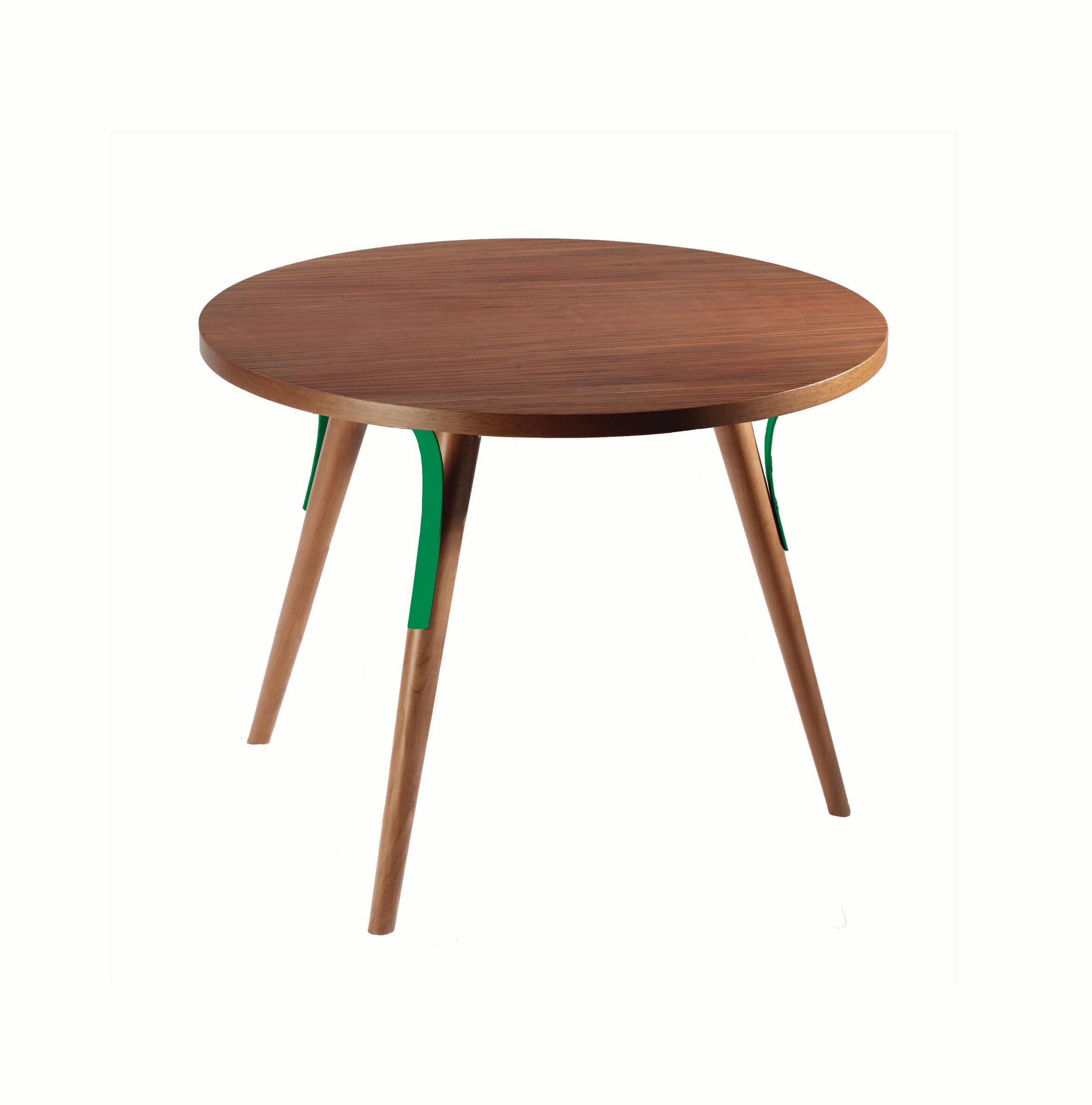 Side Table Way in Wood and Lacquered Metal In New Condition For Sale In Lisbon, PT
