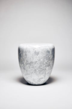 Side Table, White Eggshell DOT S by Reda Amalou Design, Glossy or mate