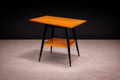 Mesa Auxiliar con Tablero Giratorio en Acabado Pau Marfim y Ébano, c.1950