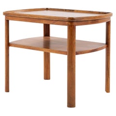 Side table with bevelled edge attributed Tove & Edvard Kindt Larsen.