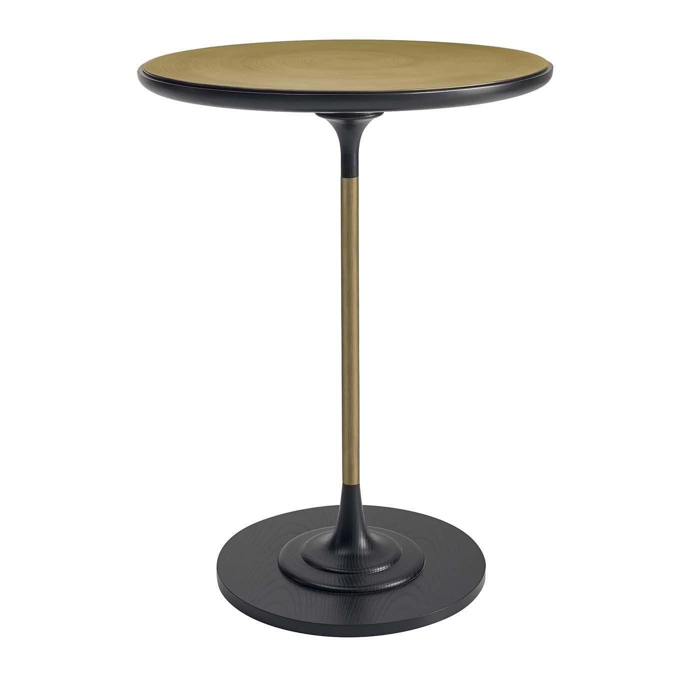 Italian Side Table with Brass Top