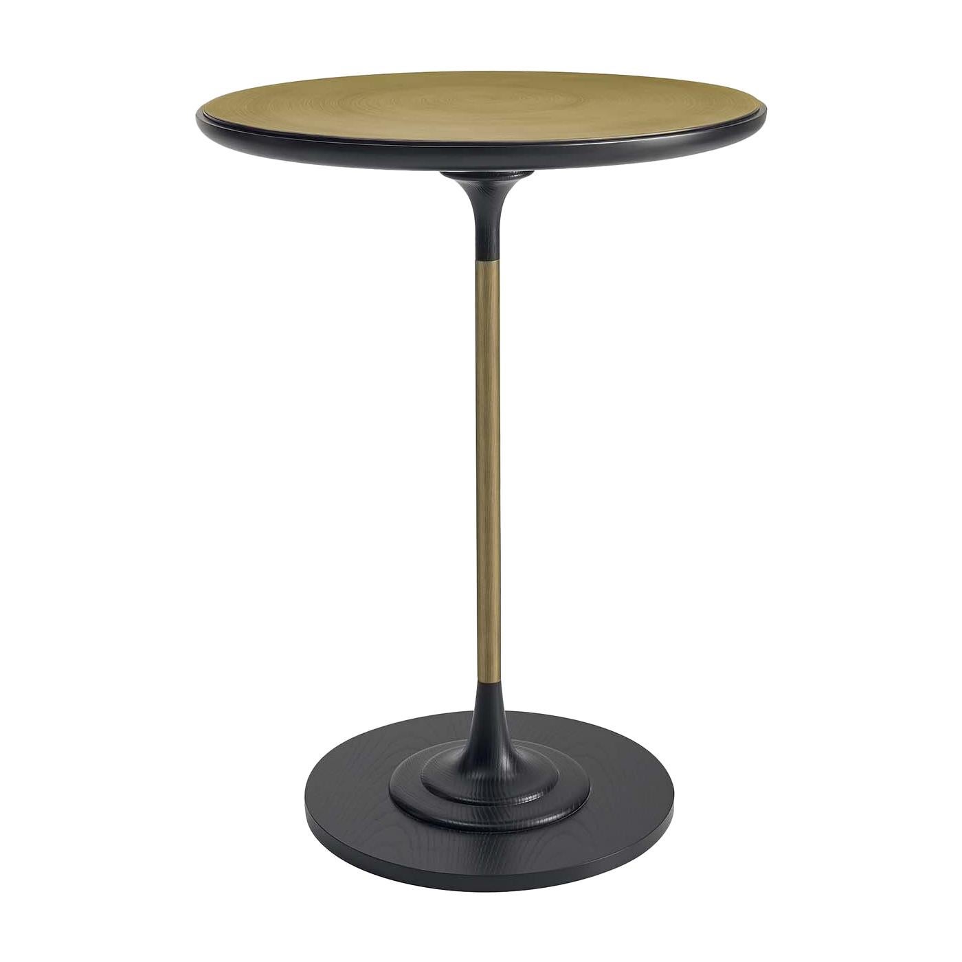Side Table with Brass Top