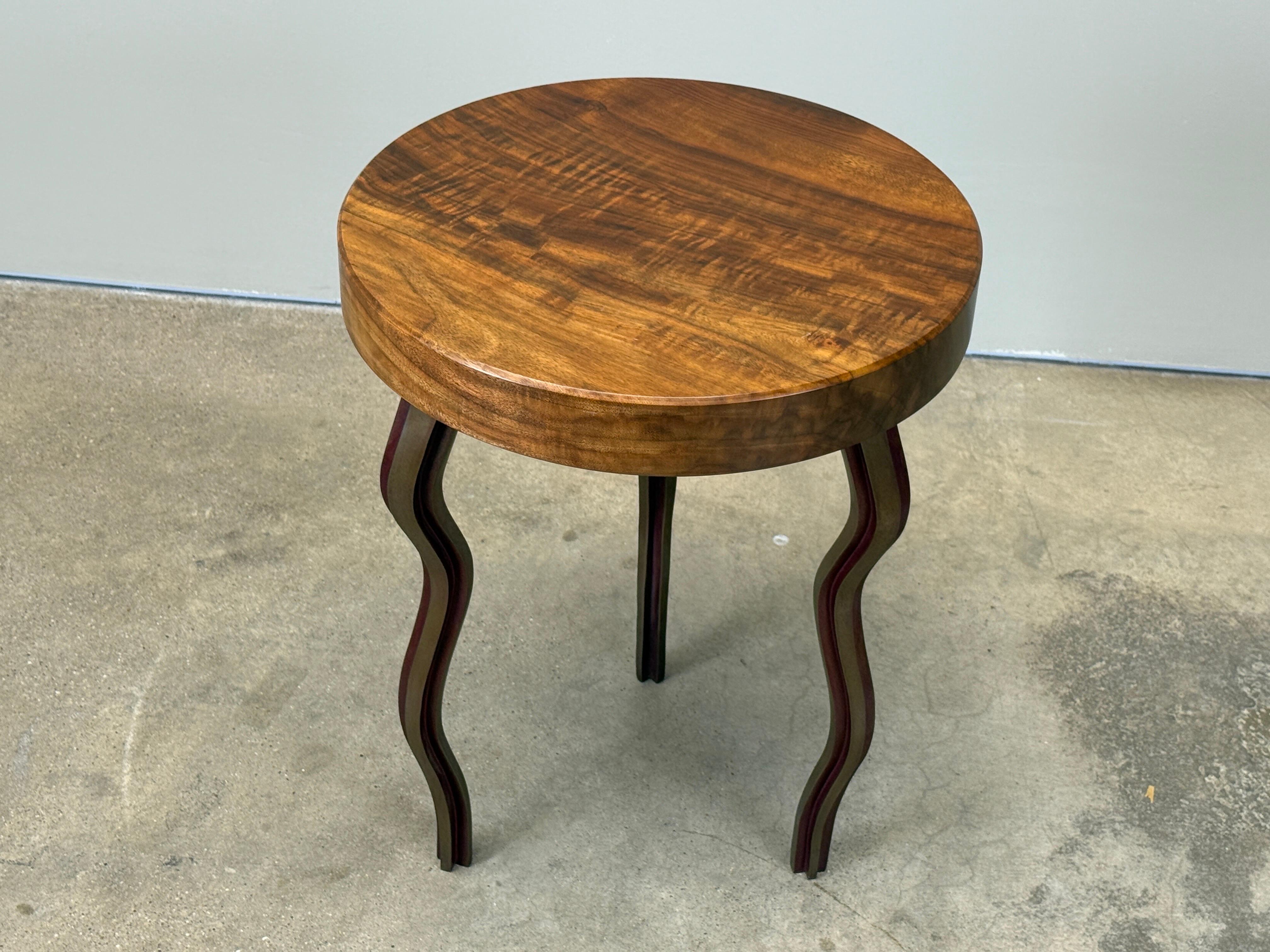 Table d'appoint avec pieds en bronze de Garry Knox Bennett en vente 1