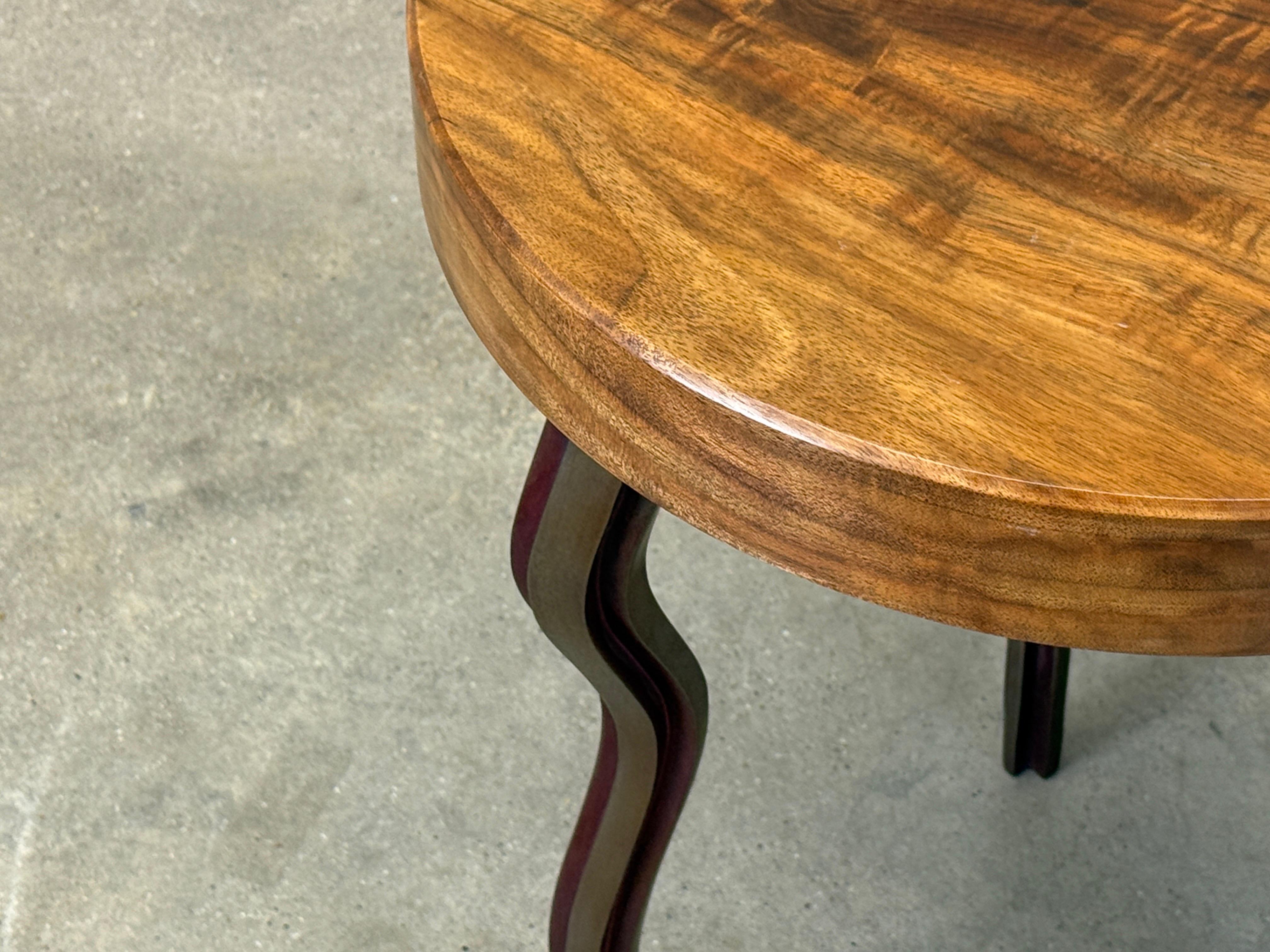Table d'appoint avec pieds en bronze de Garry Knox Bennett en vente 3