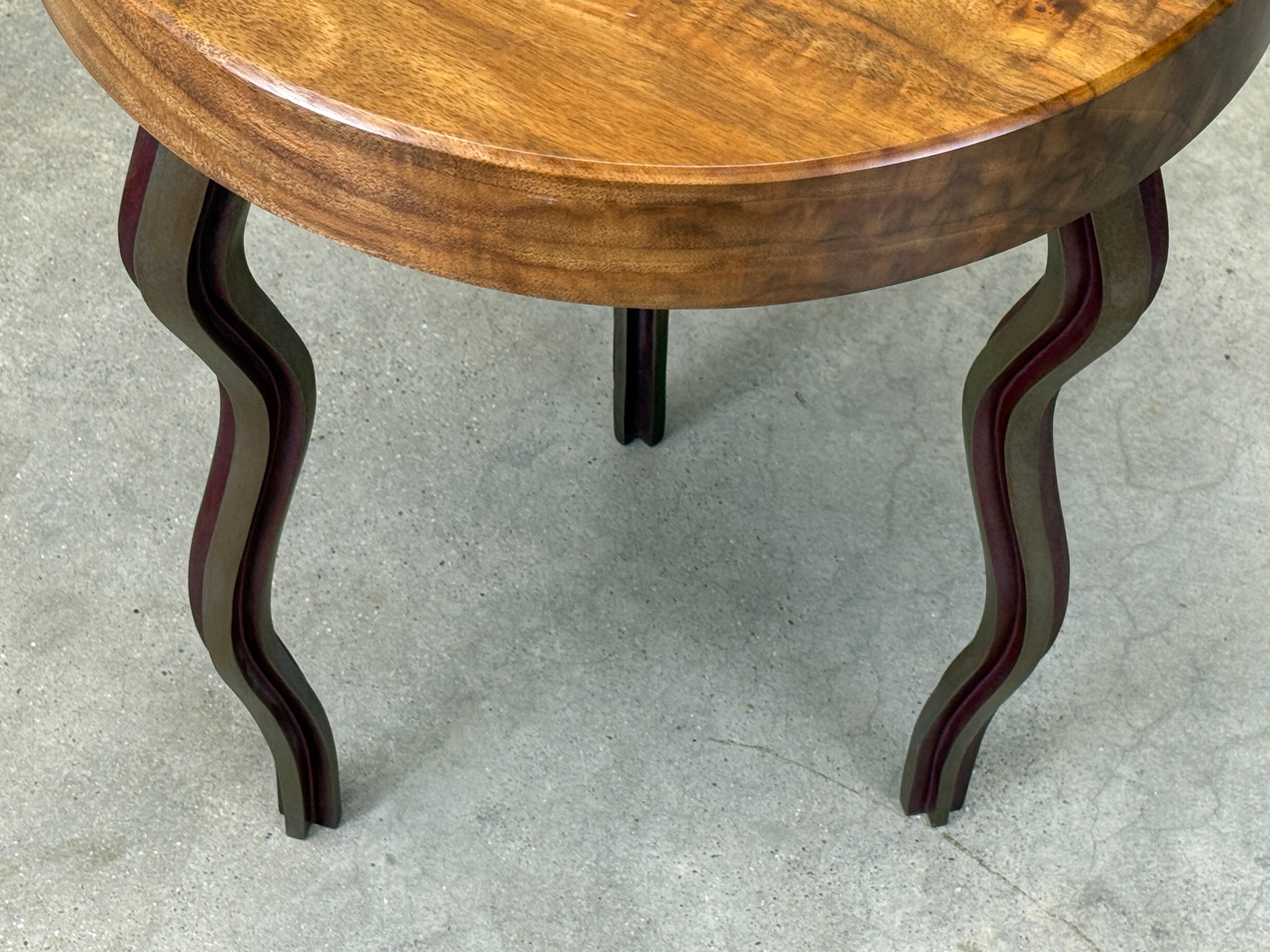 Table d'appoint avec pieds en bronze de Garry Knox Bennett en vente 4