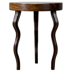 Side Table with Bronze Legs by Garry Knox Bennett