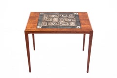 Side table with ceramics, Denmark, 1960s.