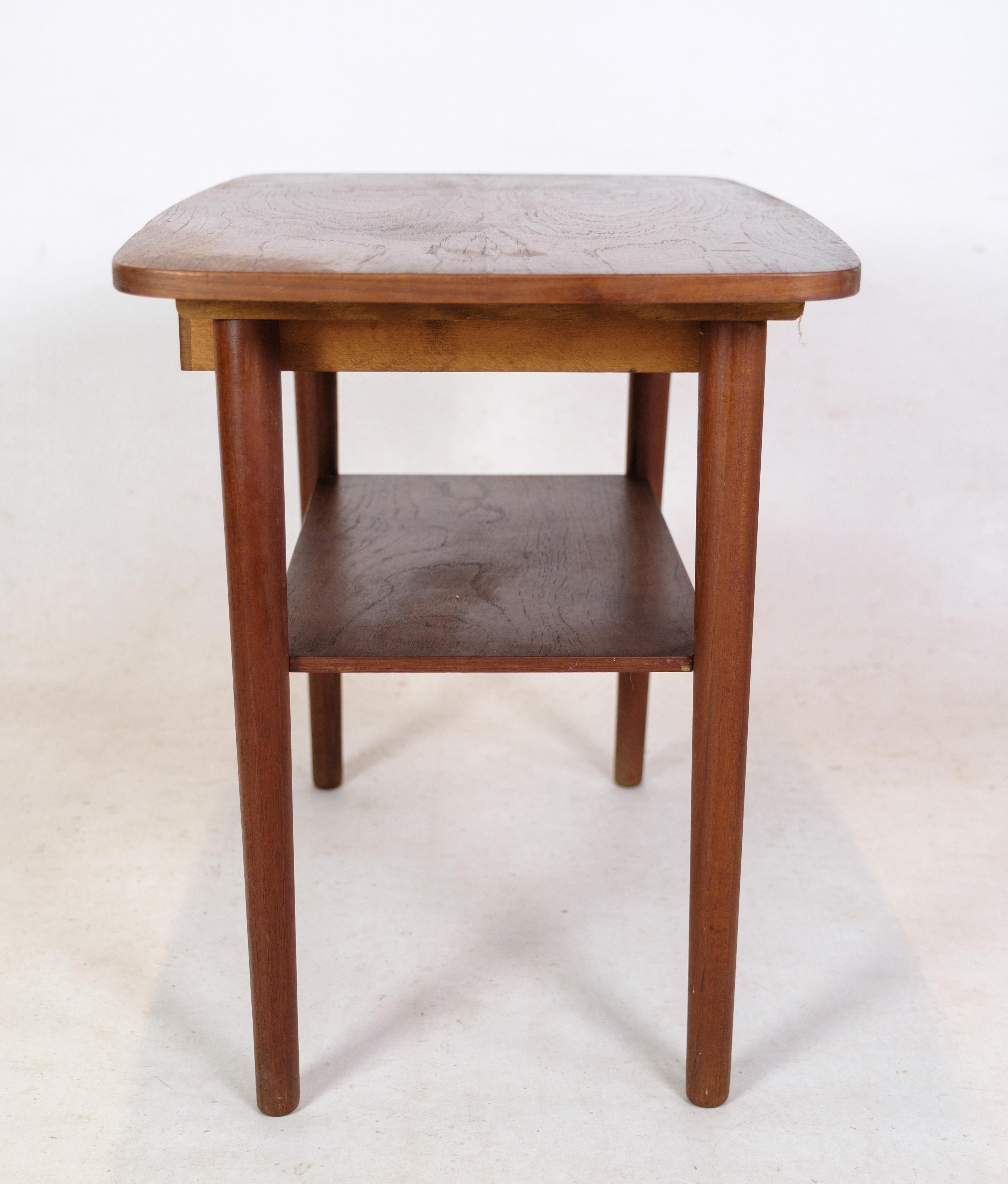 Side Table with Drawer and Shelf in Teak Wood of Danish Design from 1960's For Sale 1