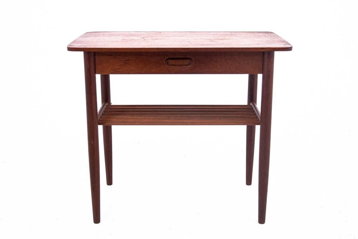 Side Table with Drawer, Danish Design 1