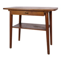 Side Table With Drawer 
Shelf Made In Teak, Danish Design From 1960s