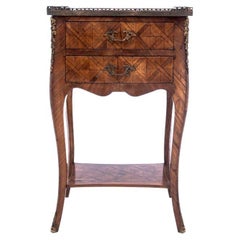 Antique Side Table with Drawers, France, circa 1890