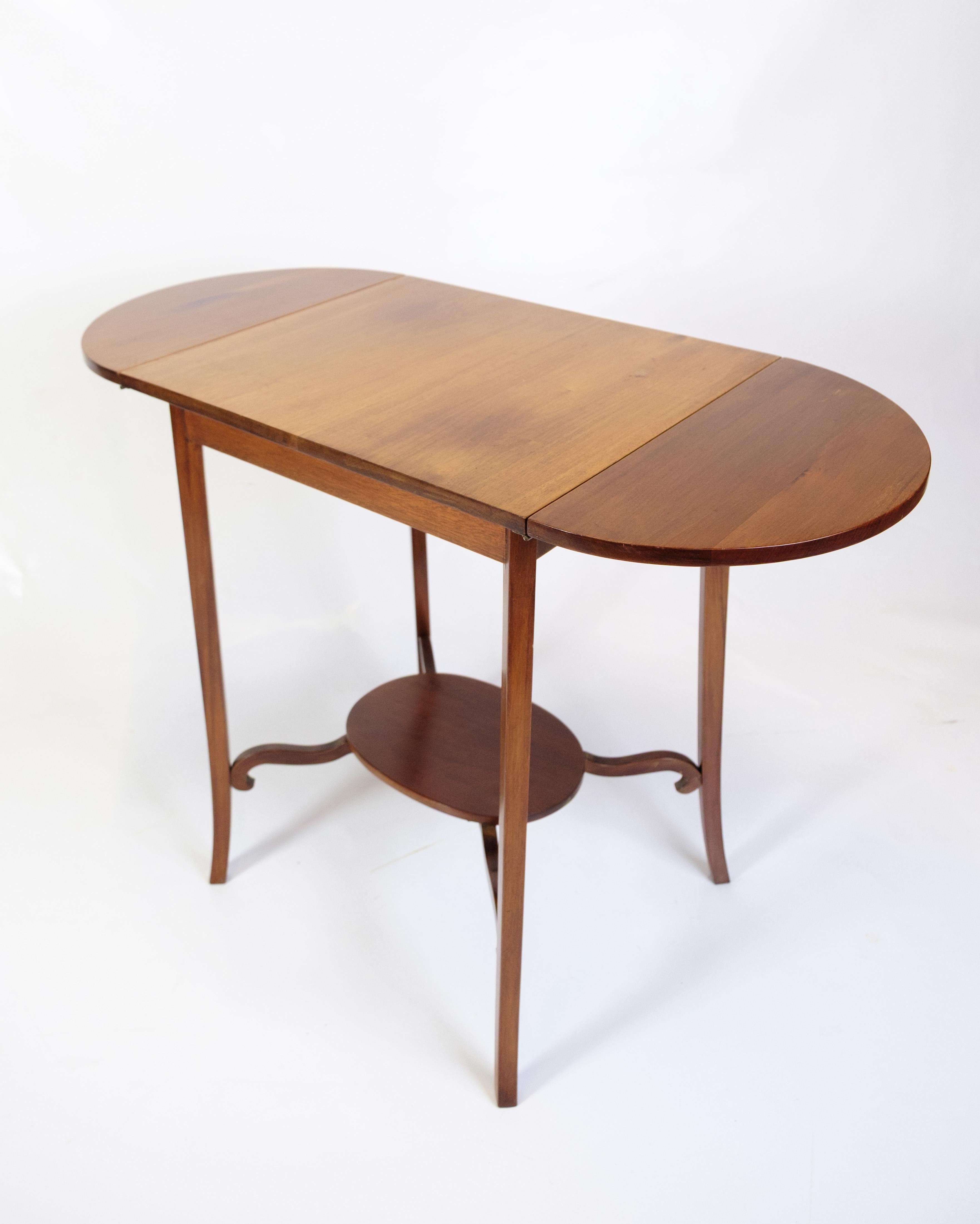 Side Table With Flaps Made In Mahogany, Danish Design From 1960s For Sale 3