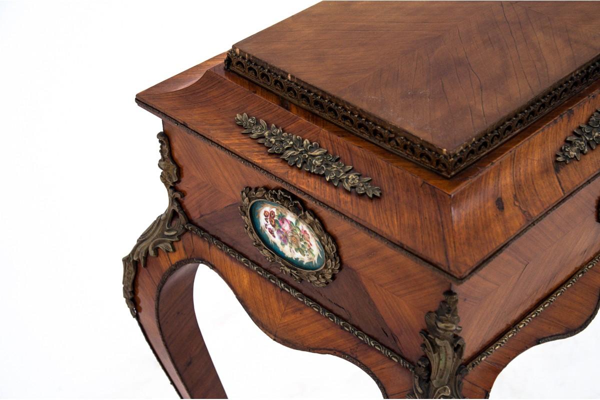 Louis Philippe Side Table with Hidden Storage, France, circa 1880