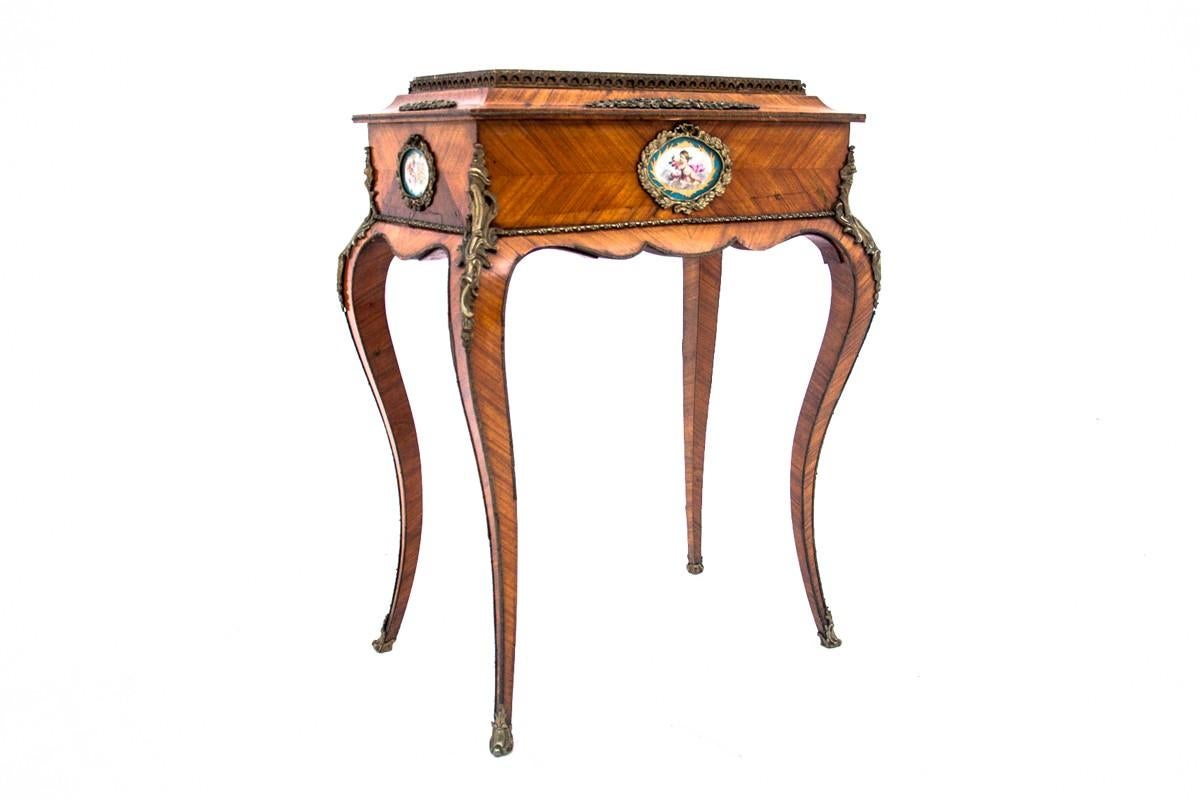 Walnut Side Table with Hidden Storage, France, circa 1880