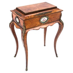 Antique Side Table with Hidden Storage, France, circa 1880