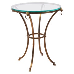 Side Table with Lion Head and Paw Detail