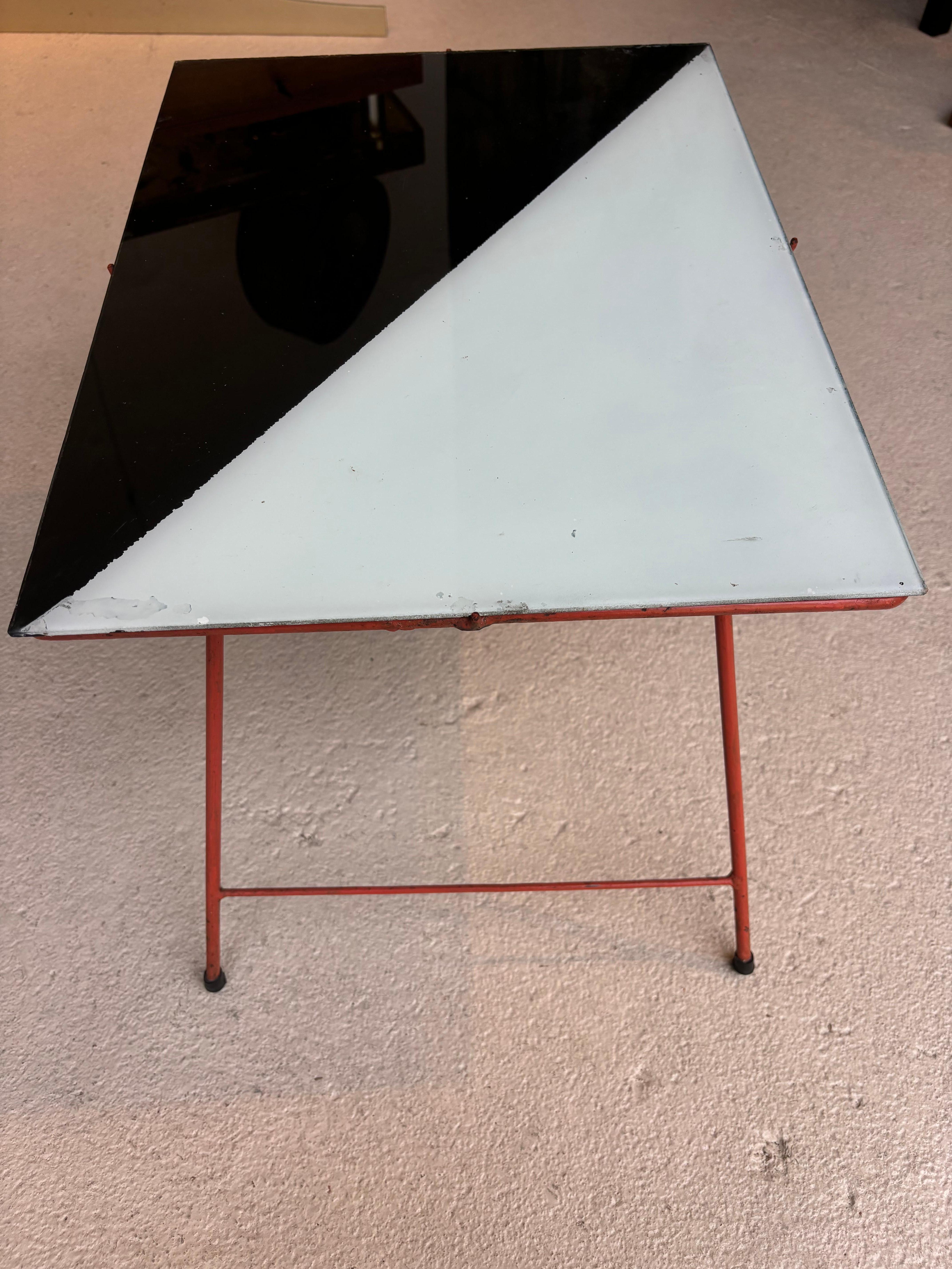 Side table with Magazine Rack by Abraham Palatnik For Sale 4