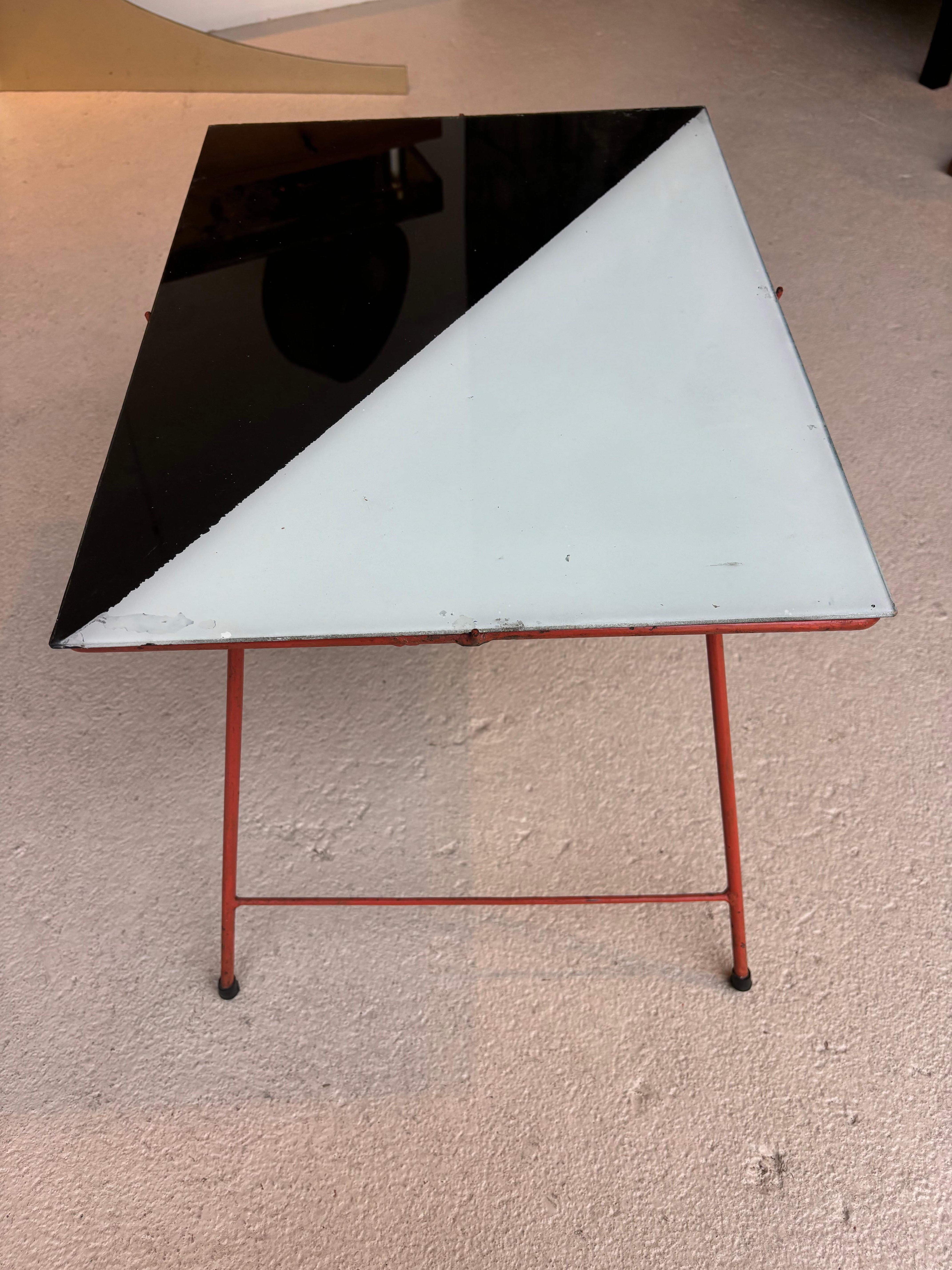 Side table with Magazine Rack by Abraham Palatnik For Sale 7