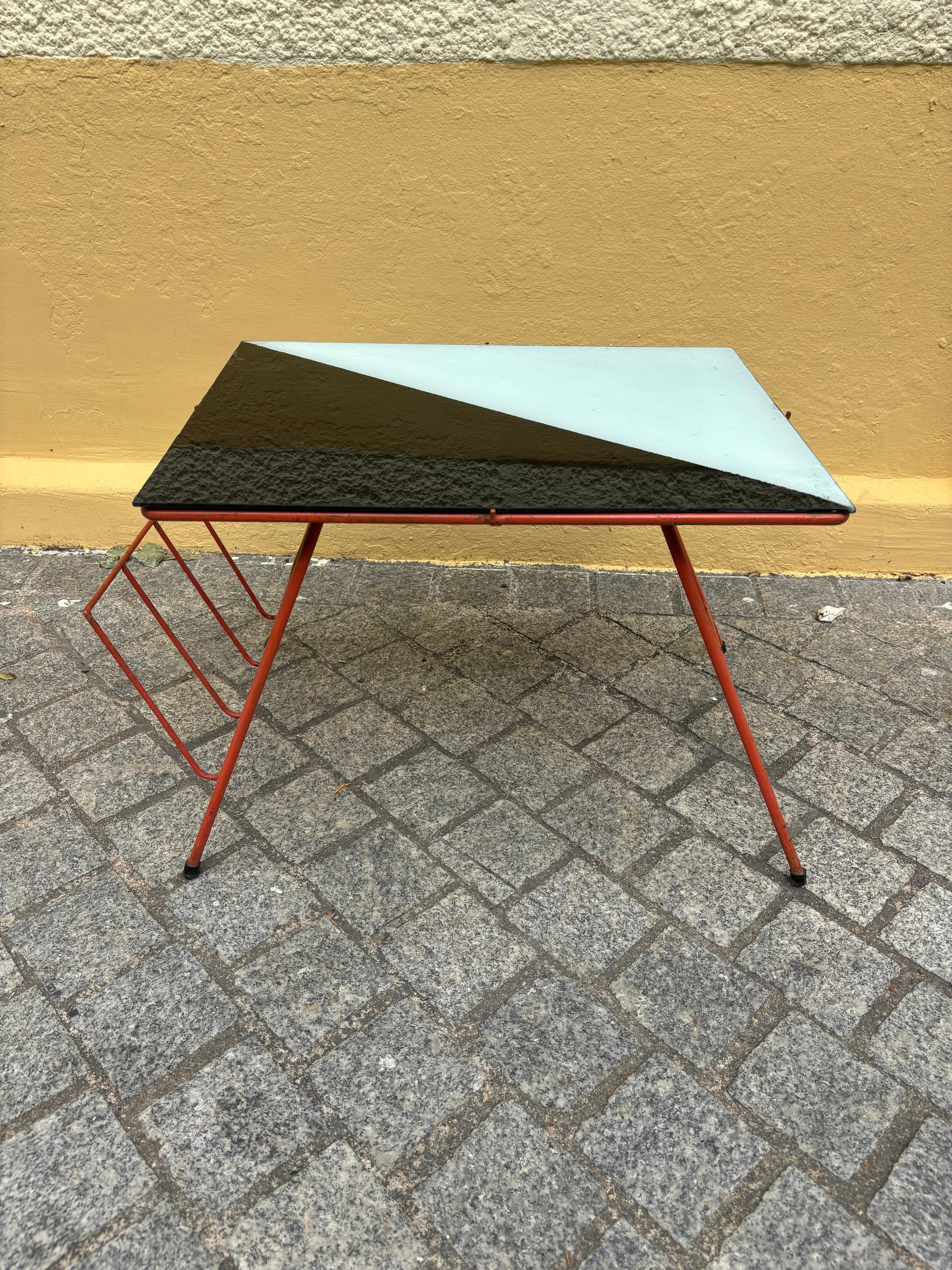 Side table with Magazine Rack by Abraham Palatnik For Sale 8