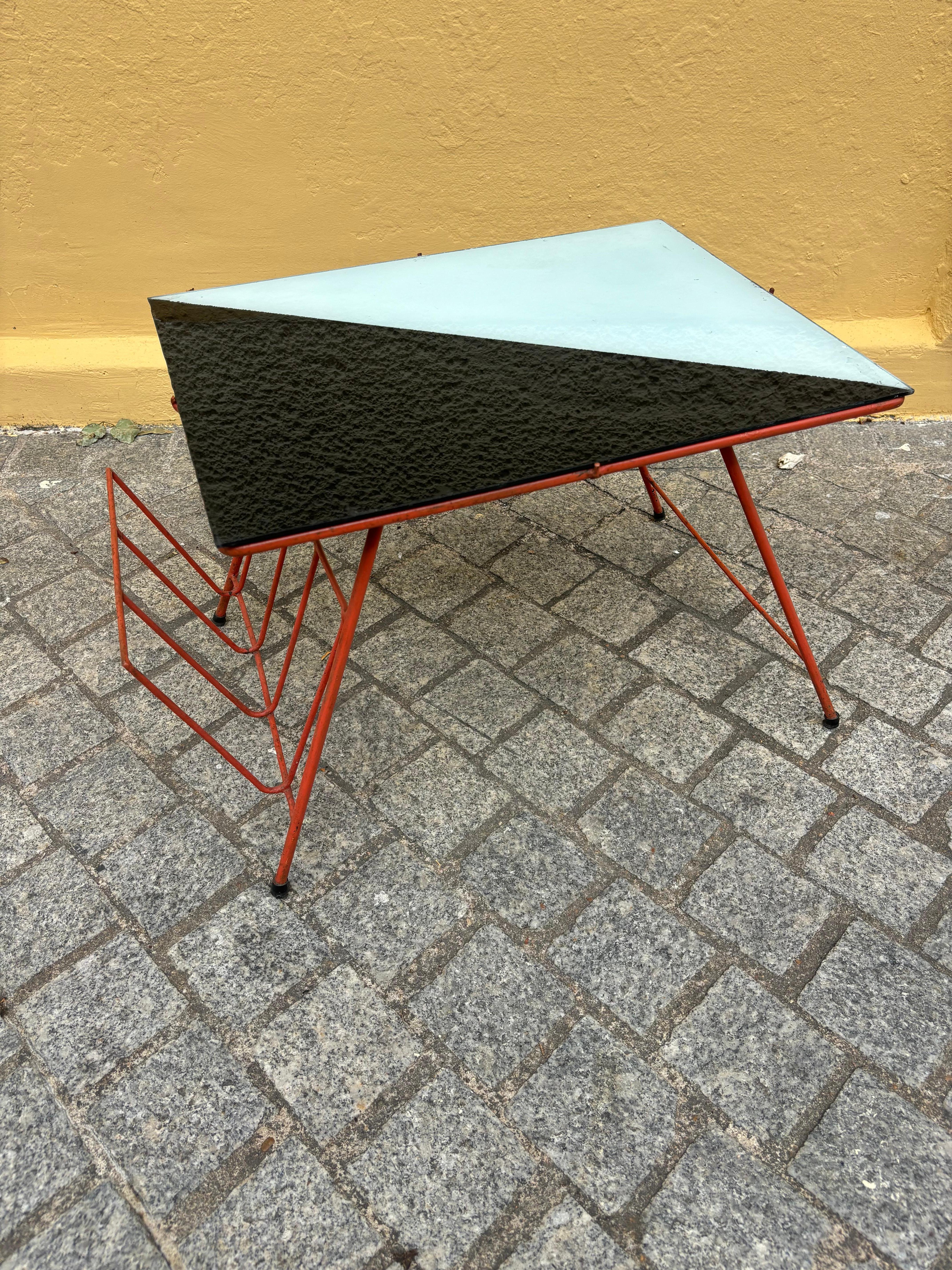 Side table with Magazine Rack by Abraham Palatnik For Sale 10