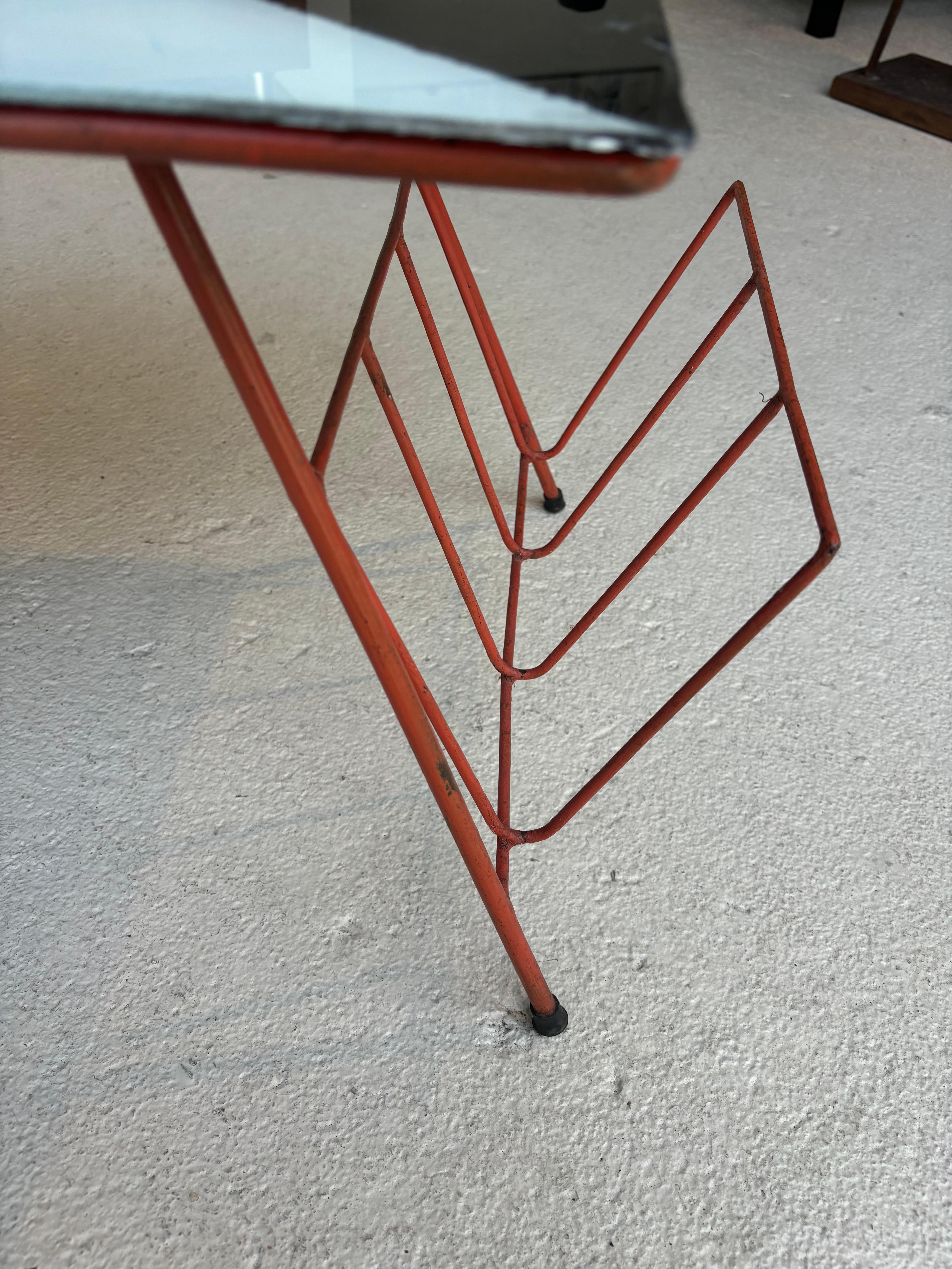 Side table with Magazine Rack by Abraham Palatnik For Sale 13