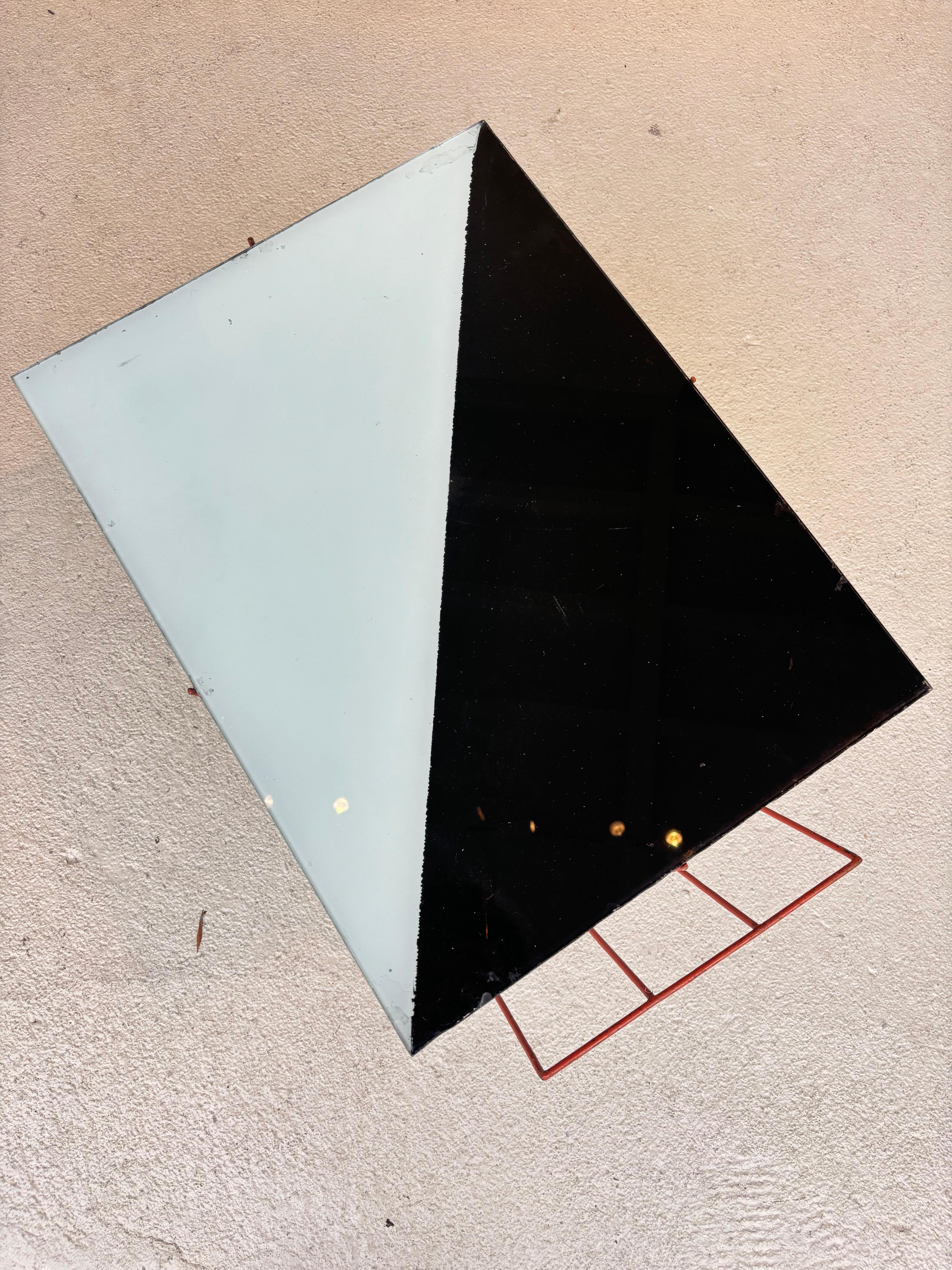 Mid-Century Modern Side table with Magazine Rack by Abraham Palatnik For Sale