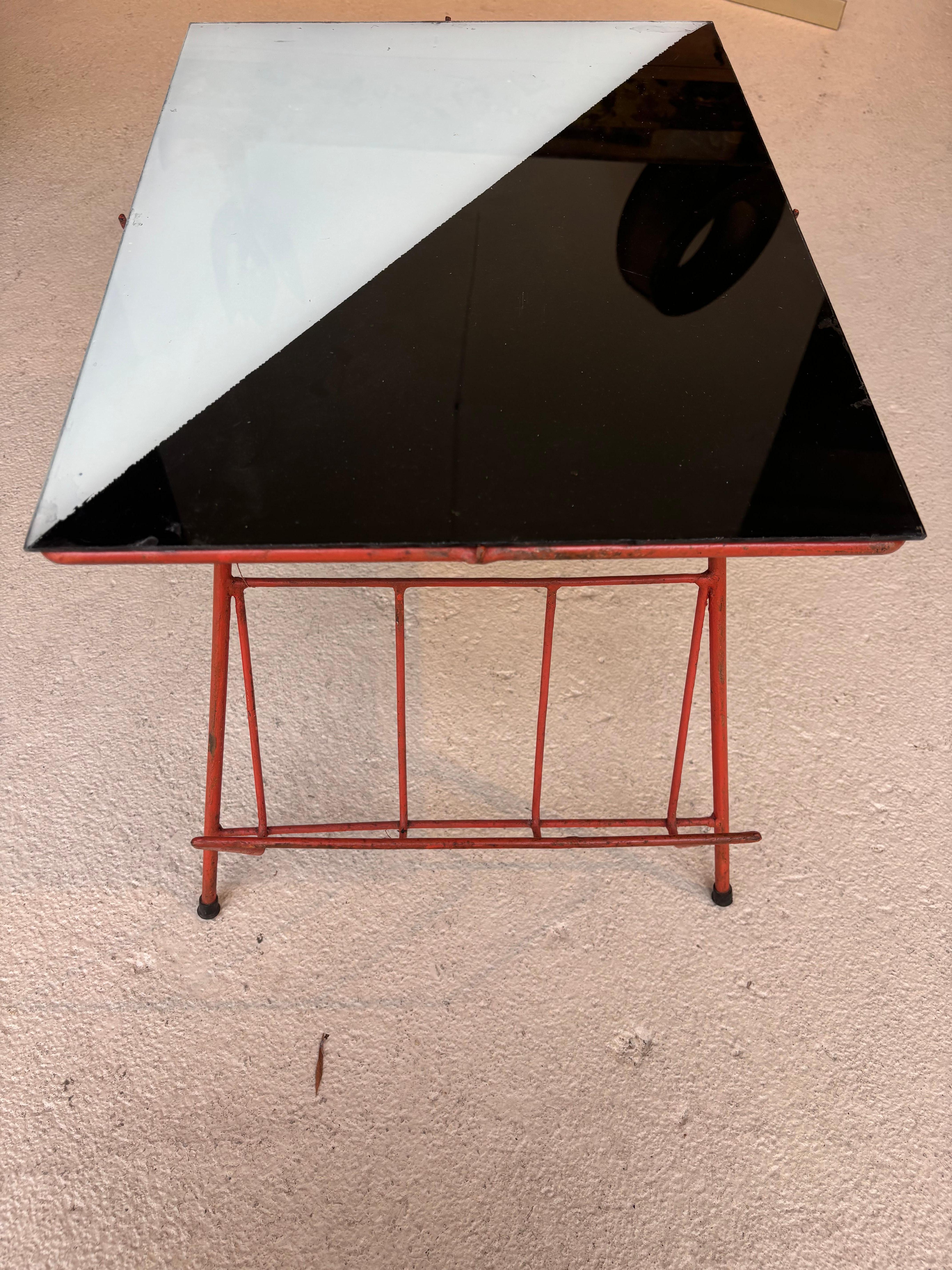Brazilian Side table with Magazine Rack by Abraham Palatnik For Sale