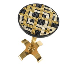 Side Table with Marquina Marble