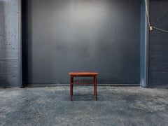 Side Table with Slatted Shelf