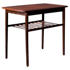 Side Table with Slatted Shelf