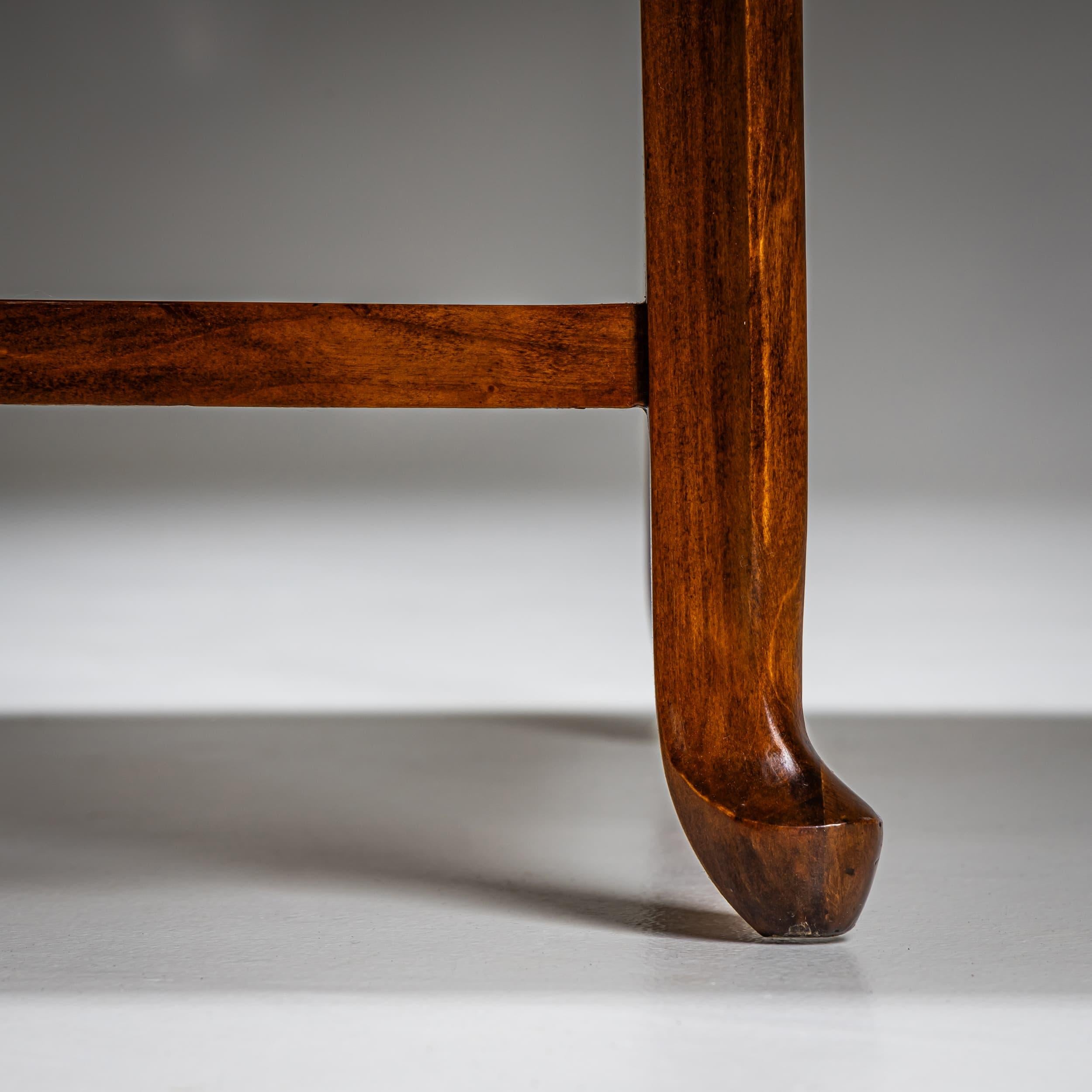 Poli Table d'appoint avec plateau en pierre, première moitié du 20e siècle en vente