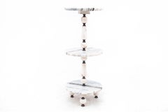 Side table with stone tops.