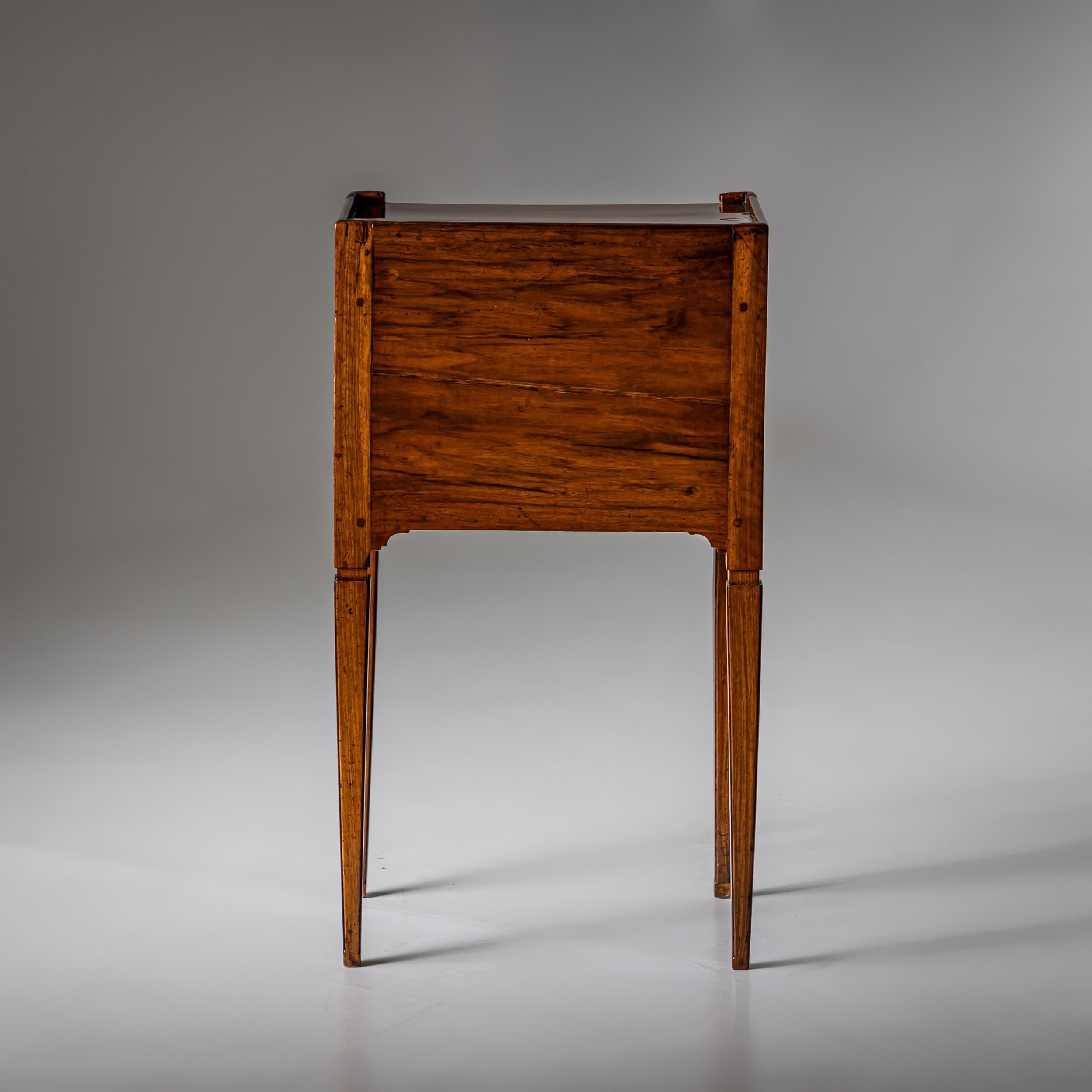 Side Table with Tambour Door, circa 1800 1