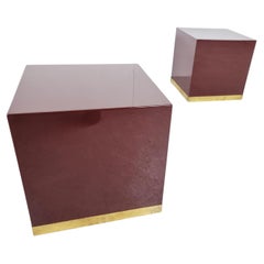 Side Tables by Jean Claude Mahey, 1970s