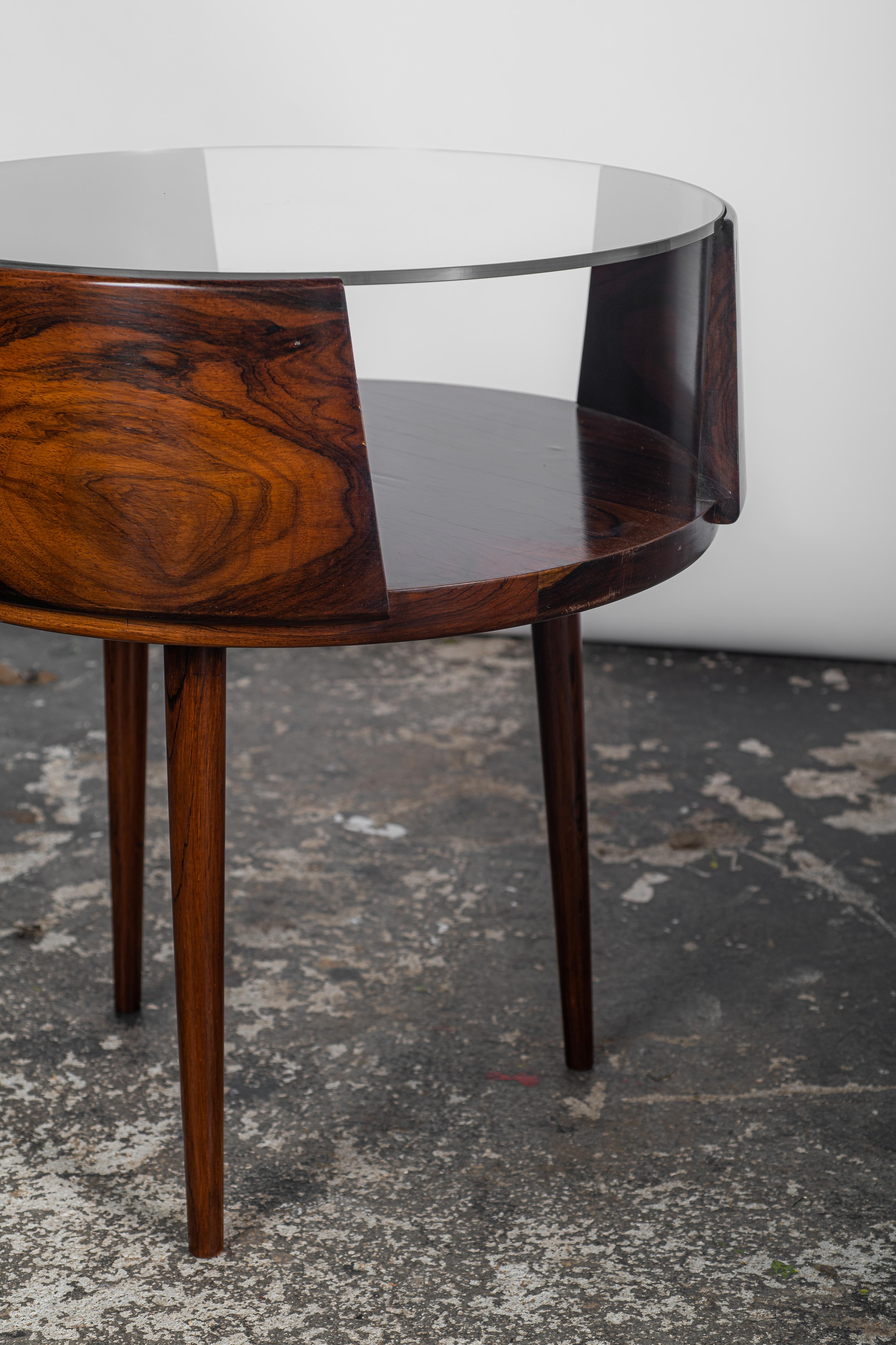 Hand-Carved Side Tables by Martin Eisler, Brazilian Midcentury 1950 For Sale