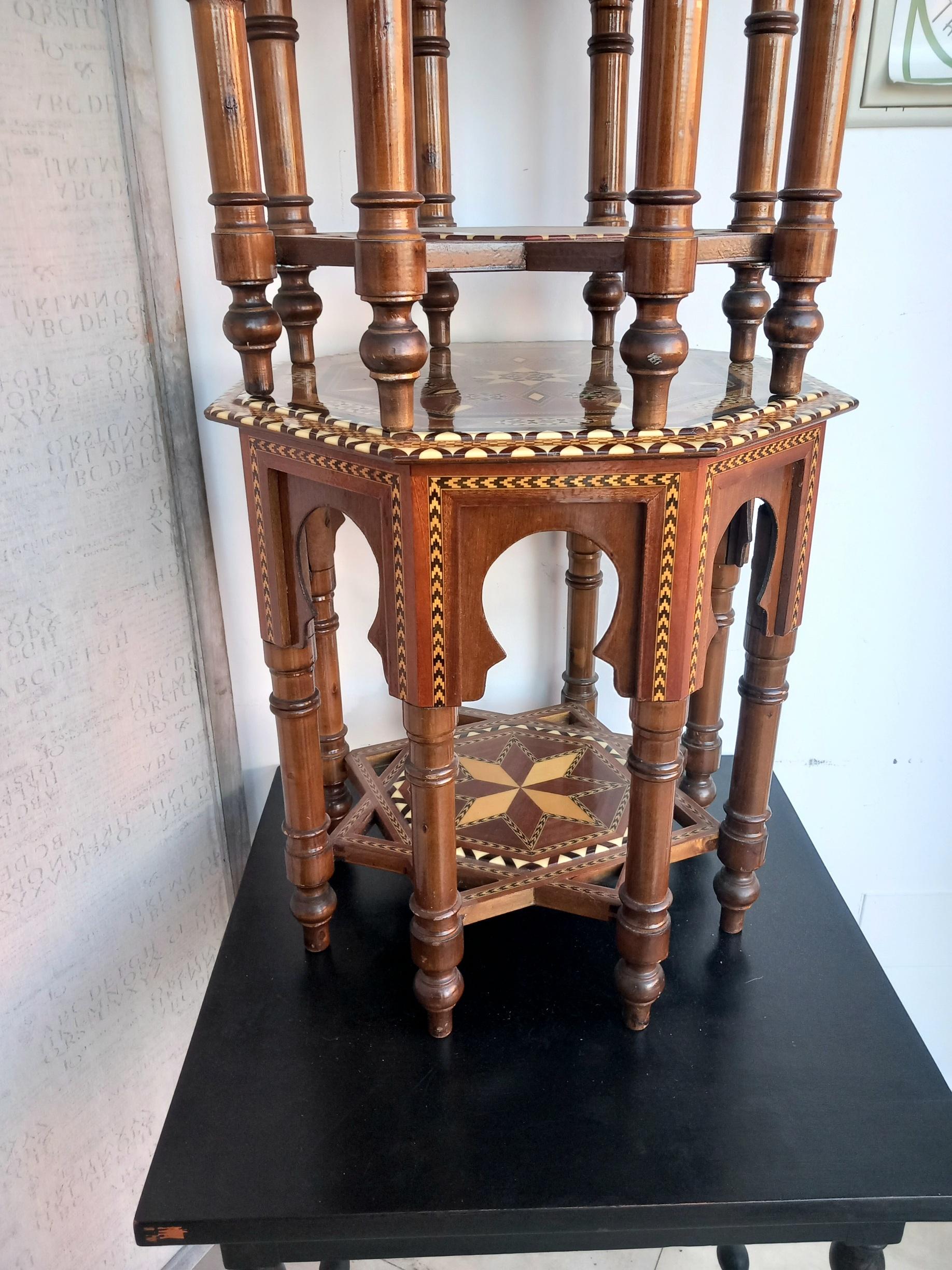 Spanish Side Tables, from Granada, Andalusia, Spain, 20th Century For Sale