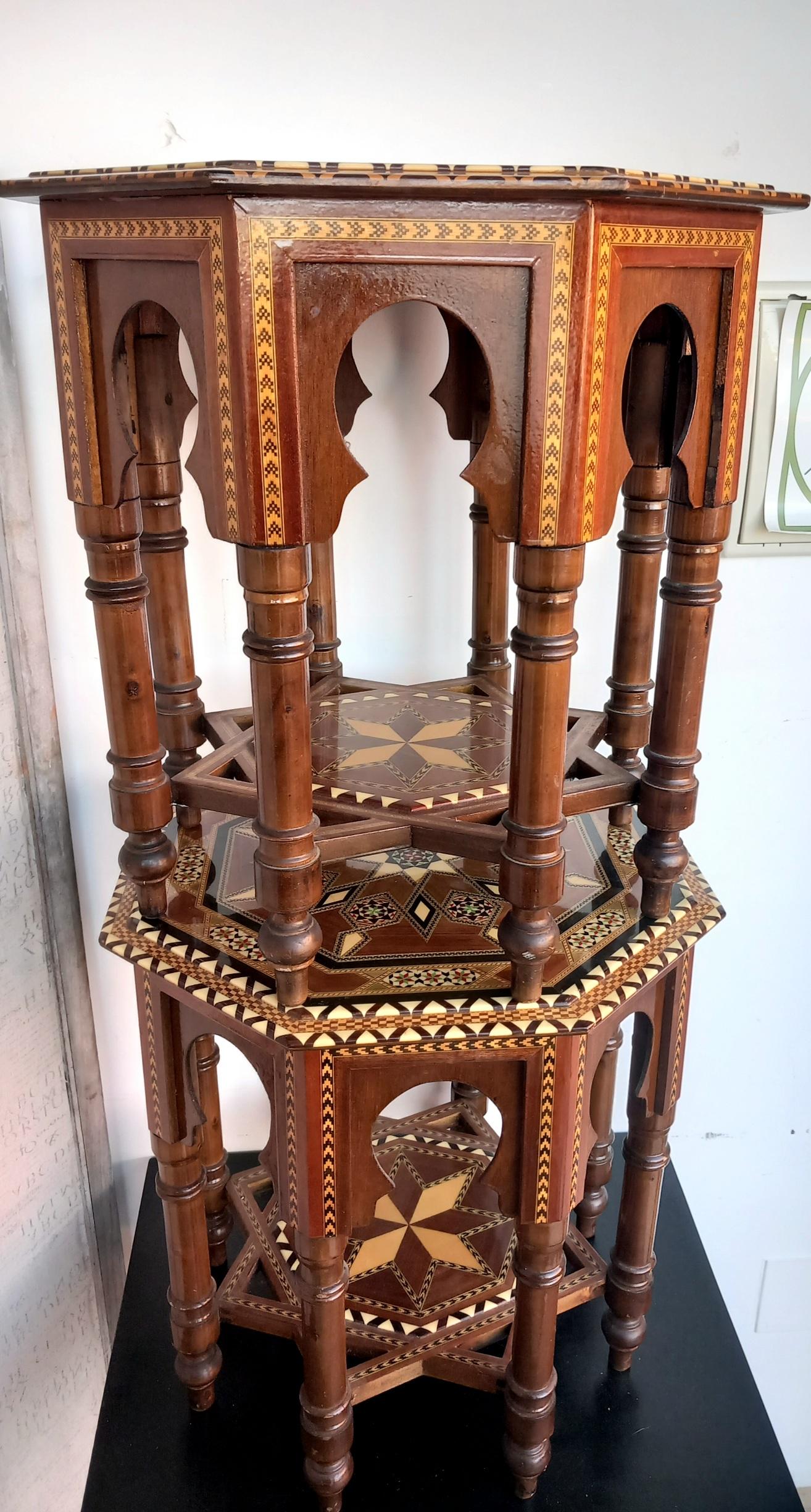 Side Tables, from Granada, Andalusia, Spain, 20th Century In Excellent Condition For Sale In Mombuey, Zamora
