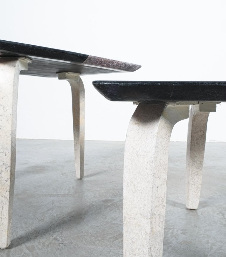 Side Tables From Mosaic Marble Tiles, Italy, circa 1970 In Good Condition For Sale In Vienna, AT
