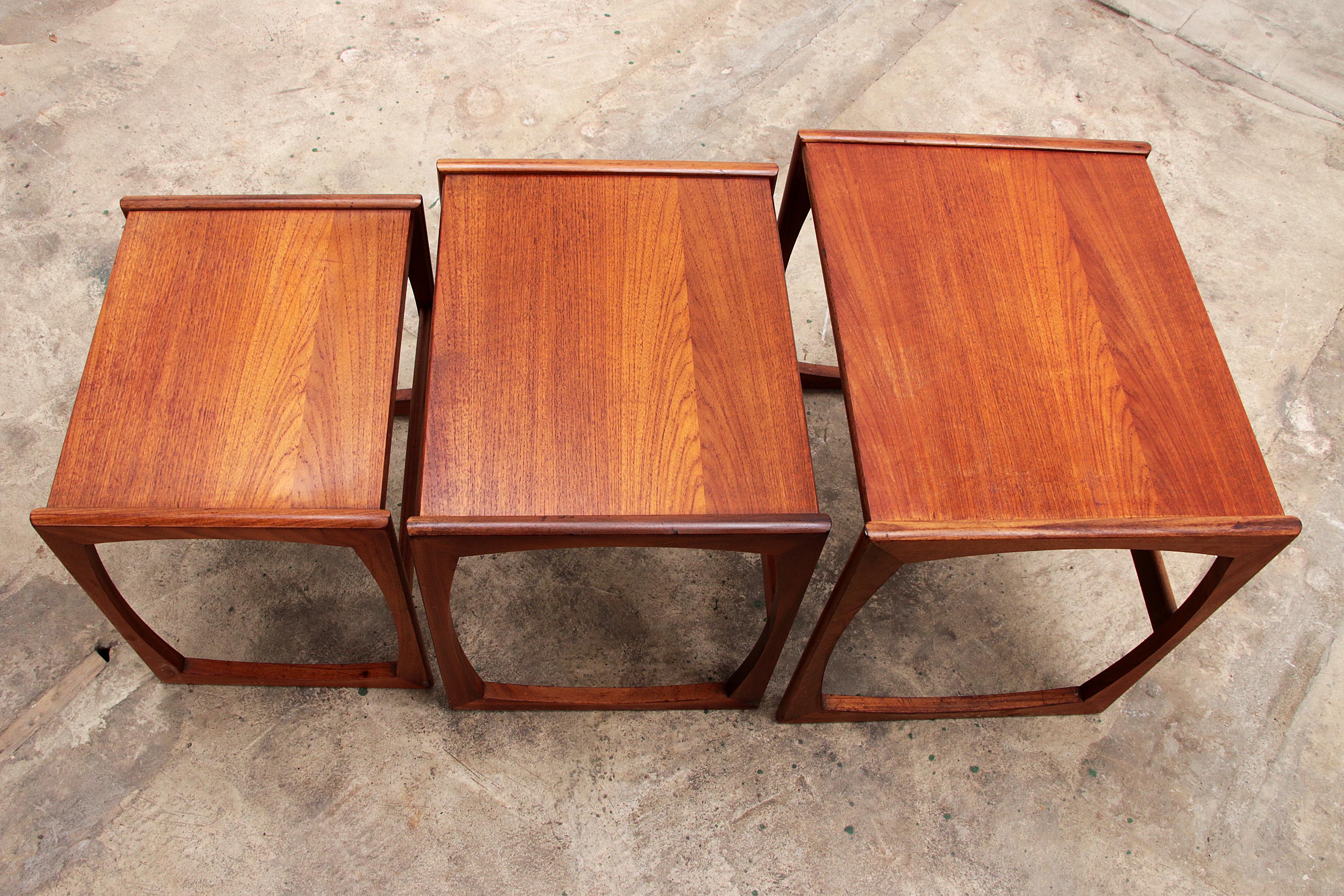 Side tables G-Plan Vintage Nesting Tables, 1960s England. 4